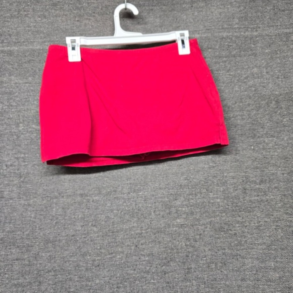 Out From Under Red Jersey Mini Skort Women Medium OB2058354 Made in Canada